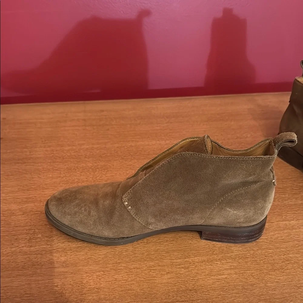 Women’s Brown Suede Ankle Boots - Picture 3 of 3